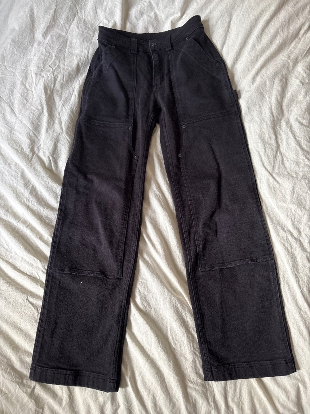 Duluth Double Knee Jeans Wide Leg Sz 2